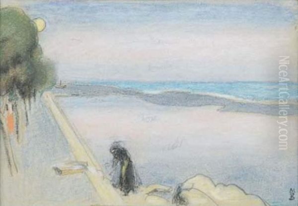 Environ D'antibes Le Soir Oil Painting by Maurice Denis