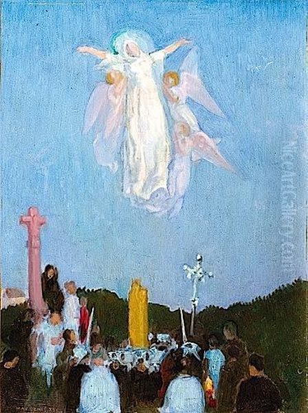 Procession Du 15 Aout Oil Painting by Maurice Denis