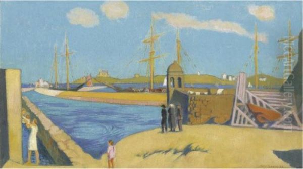 Roscoff Vue De La Tourelle Marie Stuart, Au Fond La Chapellesainte Barbe Oil Painting by Maurice Denis