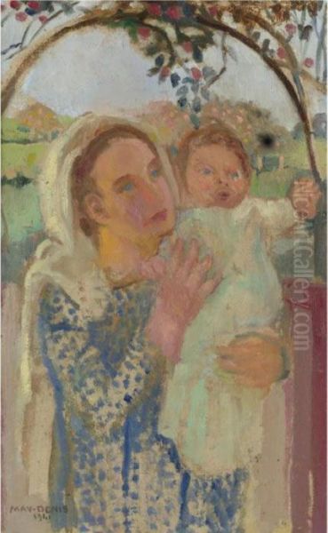 Madonna Avec Enfant Oil Painting by Maurice Denis