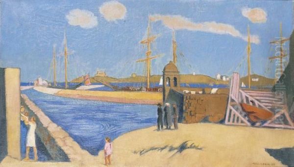 Vue Du Port De Roscoff Et De La Guerite Marie Stuart Oil Painting by Maurice Denis