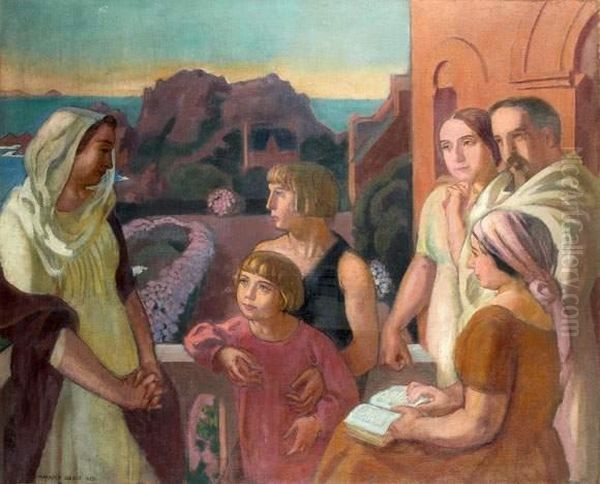 Le Peintre Et Sa Famille A Silencio Oil Painting by Maurice Denis