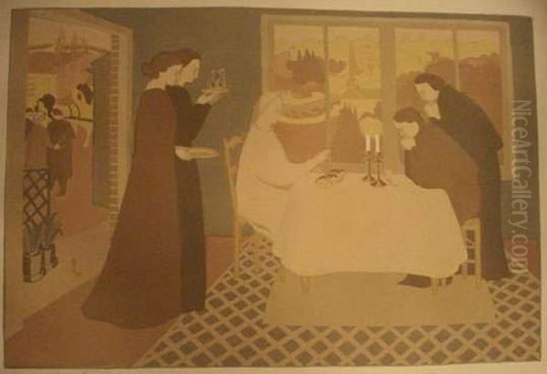 Les Pelerins D'emmaus. 1895. Oil Painting by Maurice Denis