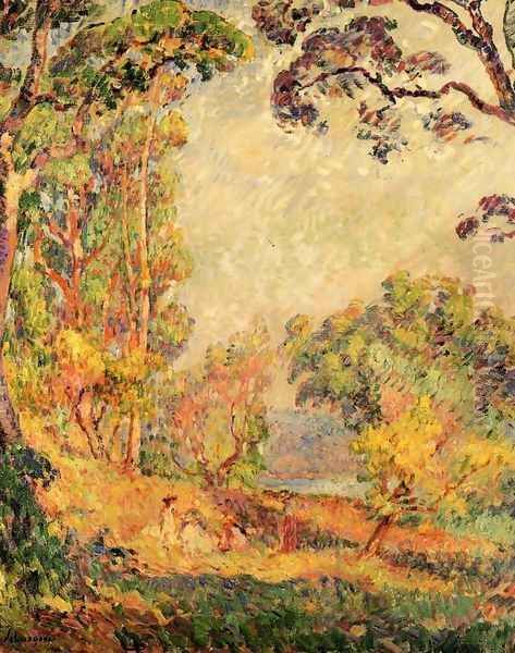 Landscape near Cannes Oil Painting by Henri Lebasque