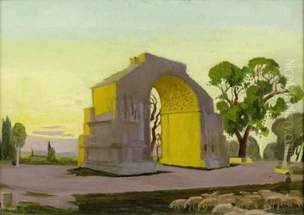 Arc De Triomphe De Saint-remy Au Soleil Couchant Oil Painting by Maurice Denis