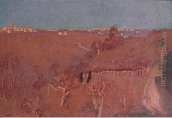 Panorama Depuis Une Vallee Rose Oil Painting by Maurice Denis