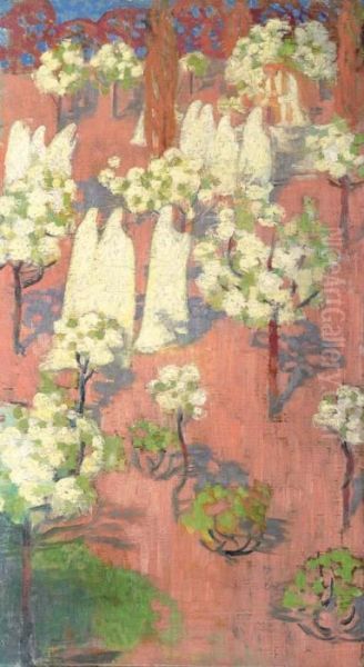 Virginal Printemps (pommiers En Fleurs) Oil Painting by Maurice Denis