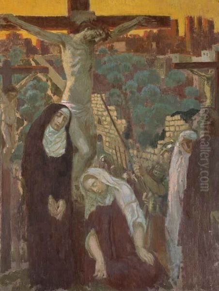 Le Coup De Lance Oil Painting by Maurice Denis