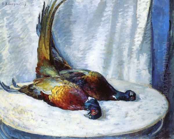 Two Pheasants Oil Painting by Henri Lebasque