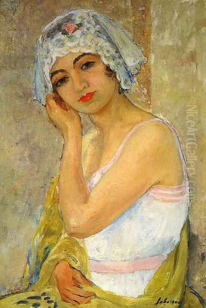 Seated Young Woman Oil Painting by Henri Lebasque