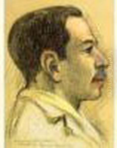 Portrait Du Peintre Albert Martine Oil Painting by Maurice Denis