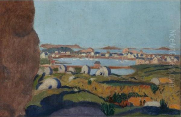 Port De Ploumanach Vue D'ensemble Oil Painting by Maurice Denis