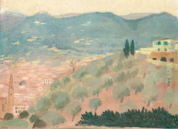 Paysage De Florence, Viale Dei Colli Oil Painting by Maurice Denis