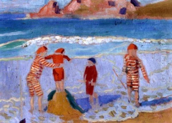 Chateau De Sable Oil Painting by Maurice Denis