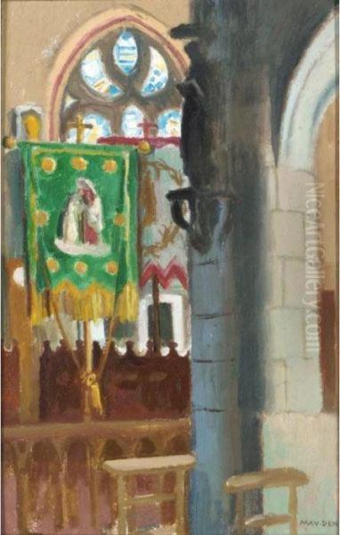 Interieur De L'eglise A La Banniere Verte Oil Painting by Maurice Denis