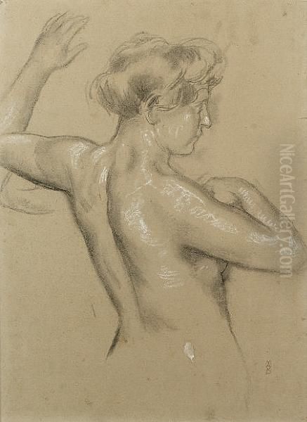 Female Nude Torso Oil Painting by Maurice Denis