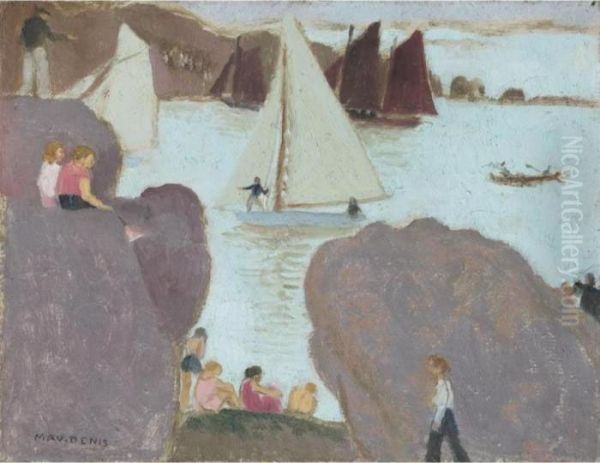 Jour De Regates A Ploumanach Oil Painting by Maurice Denis