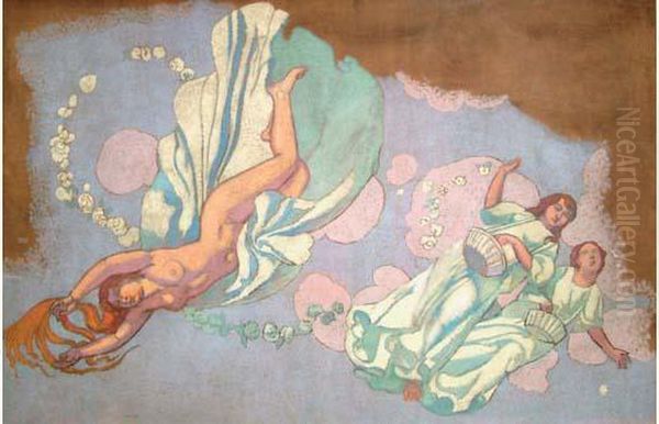 Allegorie De L'art, Circa 1907 Oil Painting by Maurice Denis