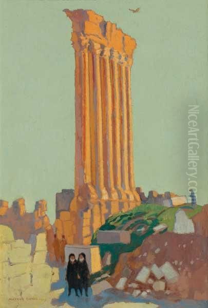 Ruins In Lebanon Oil Painting by Maurice Denis