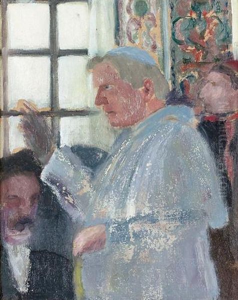 Portrat Eines Papstes. Oil Painting by Maurice Denis