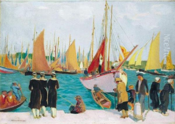 Port De Concarneau Oil Painting by Maurice Denis