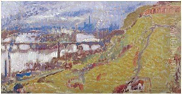 Vue De Rouen Oil Painting by Maurice Denis