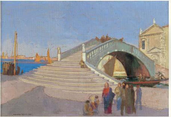 La Drachme Du Tribut, Pont De La Chiogga Oil Painting by Maurice Denis