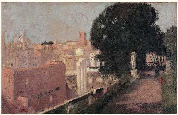 Rome, Vue Prise Aux Jardins Farnese (le Forum) Oil Painting by Maurice Denis