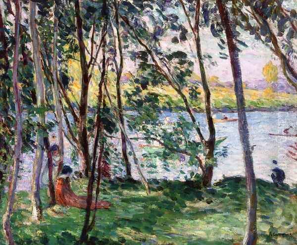 Rest on the Banks of the Yaudet Oil Painting by Henri Lebasque