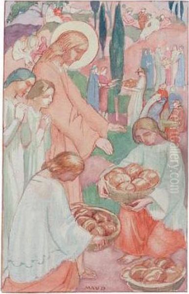 La Multiplication Des Pains Oil Painting by Maurice Denis