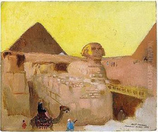 Vue Du Sphinx Le Soir Oil Painting by Maurice Denis