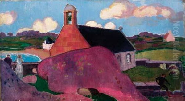 La Chapelle Rose Oil Painting by Maurice Denis