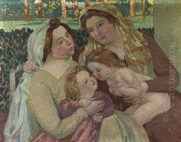 La Sainte Famille Oil Painting by Maurice Denis