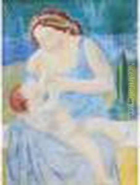 Tempera, Crayon Et Pastel Sur Papier Oil Painting by Maurice Denis