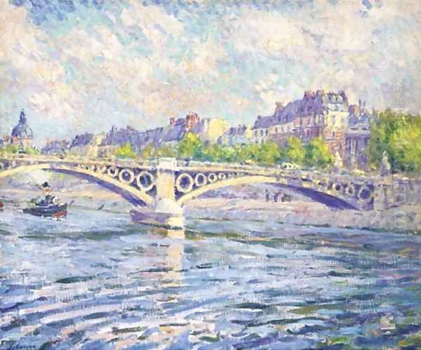 Paris, remorqueur sur la Seine Oil Painting by Henri Lebasque