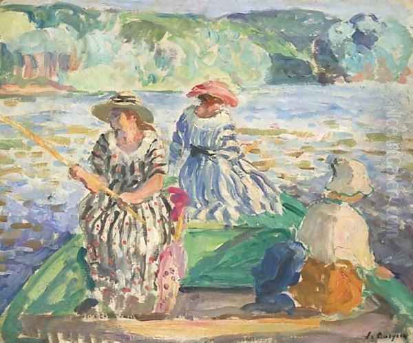 La partie de pache Oil Painting by Henri Lebasque