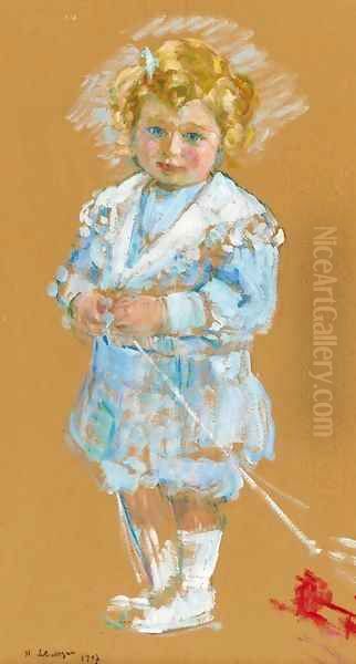 Portrait d'enfant en pied Oil Painting by Henri Lebasque