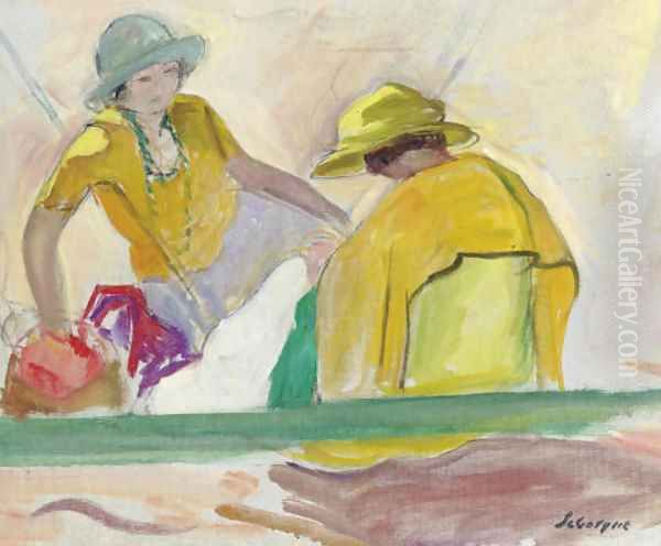 Deux femmes Oil Painting by Henri Lebasque