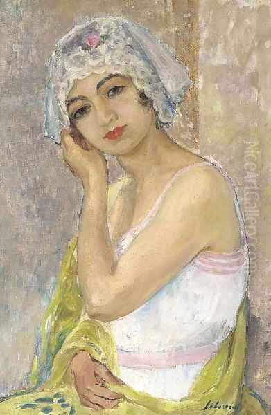 Jeune femme assise Oil Painting by Henri Lebasque