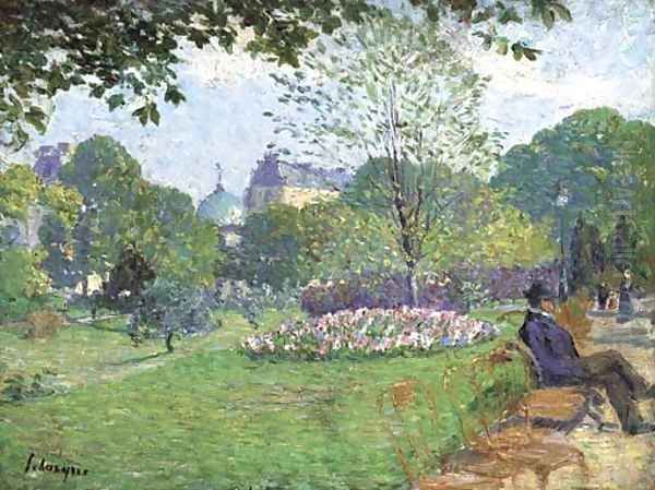 Le Parc de Saint-Cloud Oil Painting by Henri Lebasque