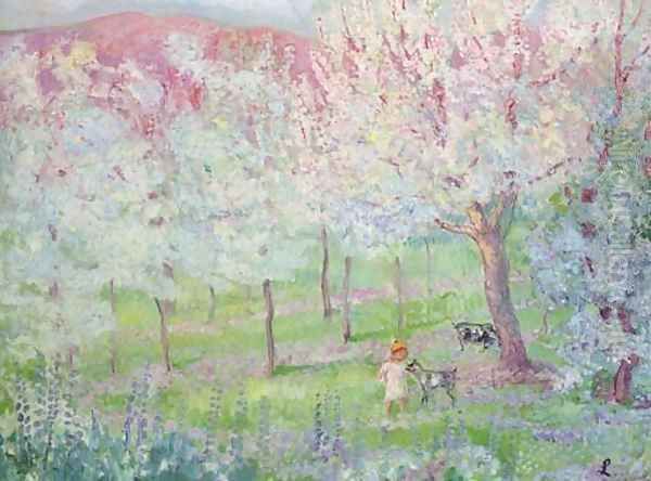 Paysage au printemps Oil Painting by Henri Lebasque