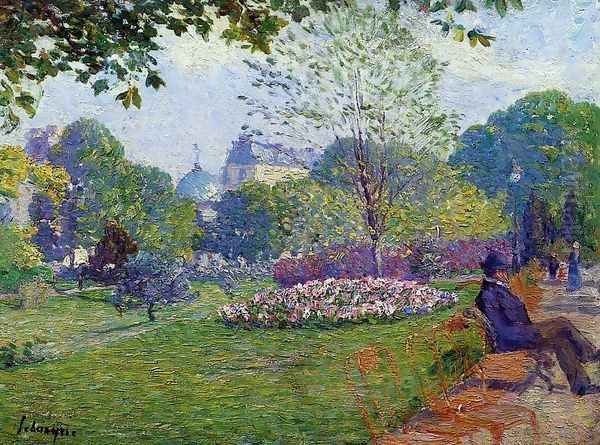 The Parc Monceau Oil Painting by Albert Lebourg