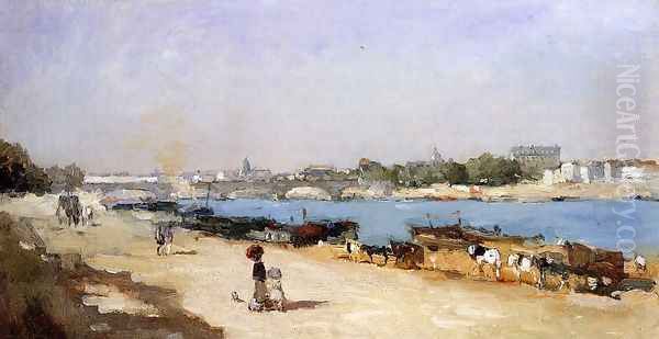 The Banks of the Seine at Bercy Oil Painting by Albert Lebourg