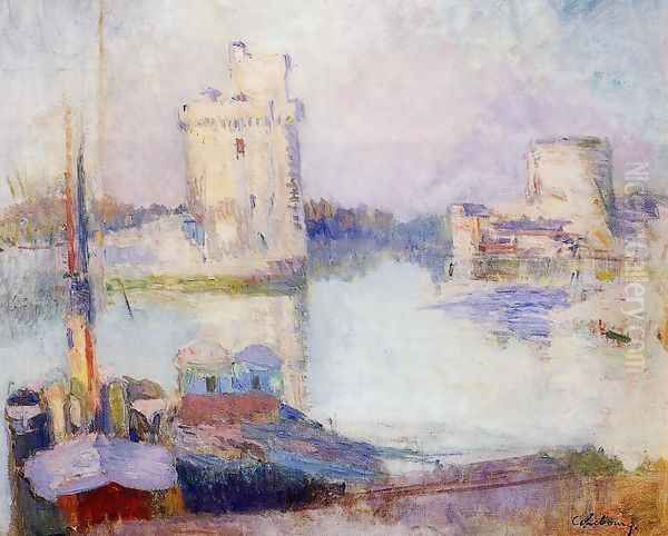 La Rochelle, the Port Oil Painting by Albert Lebourg