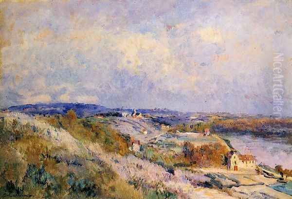 The Hills of Herblay in Spring Oil Painting by Albert Lebourg