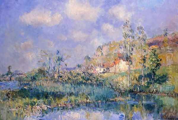 The Pond at Eysies Oil Painting by Albert Lebourg