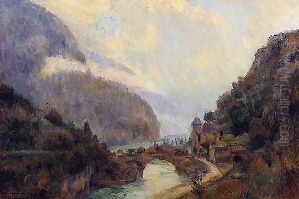 Saint Maurice (Valais) Oil Painting by Albert Lebourg