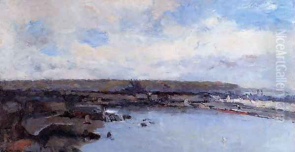 The Dieppe Basin Oil Painting by Albert Lebourg