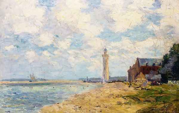 The Mouth of the Seine, Honfleur Oil Painting by Albert Lebourg