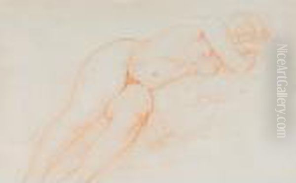 Reclining Nude Oil Painting by Charles Despiau